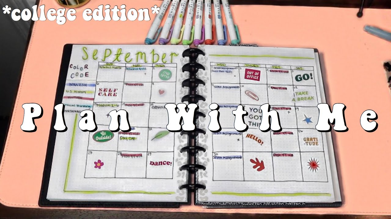 PLAN WITH ME *college edition* September 2020 BULLET JOURNAL SET UP