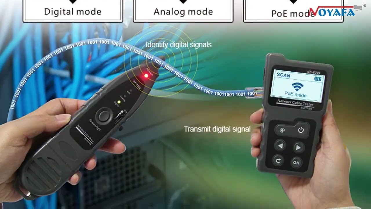 NF8209 LCD Ekranlı POE ve Kablo Test Cihazı
