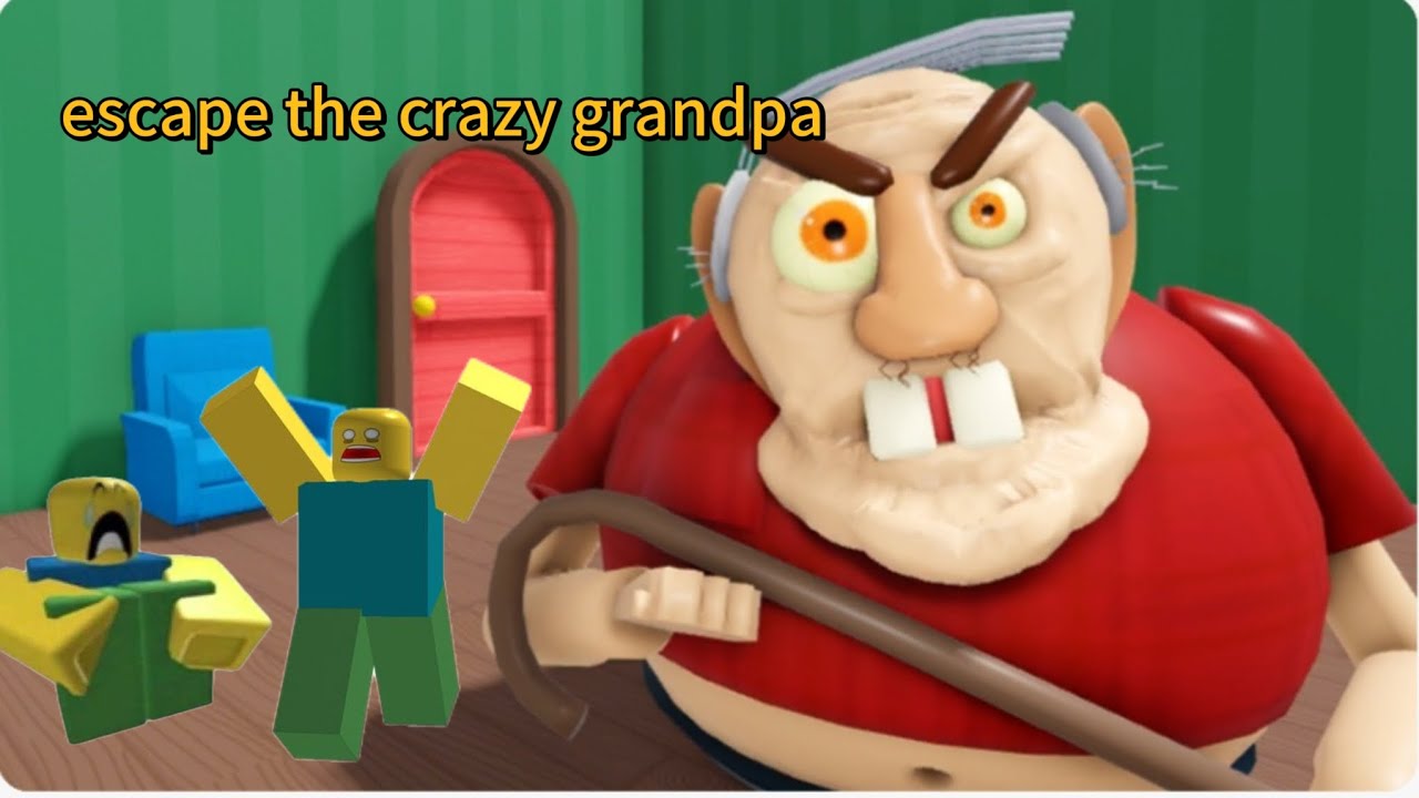 Escape the crazy grandpa😨😨
