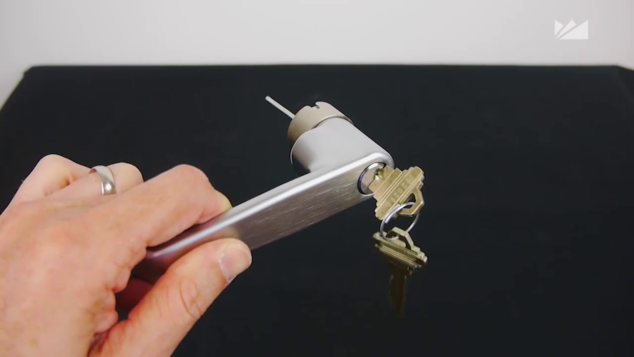 E-Plex 5000 Series Lock - Install Outside Lever Key In