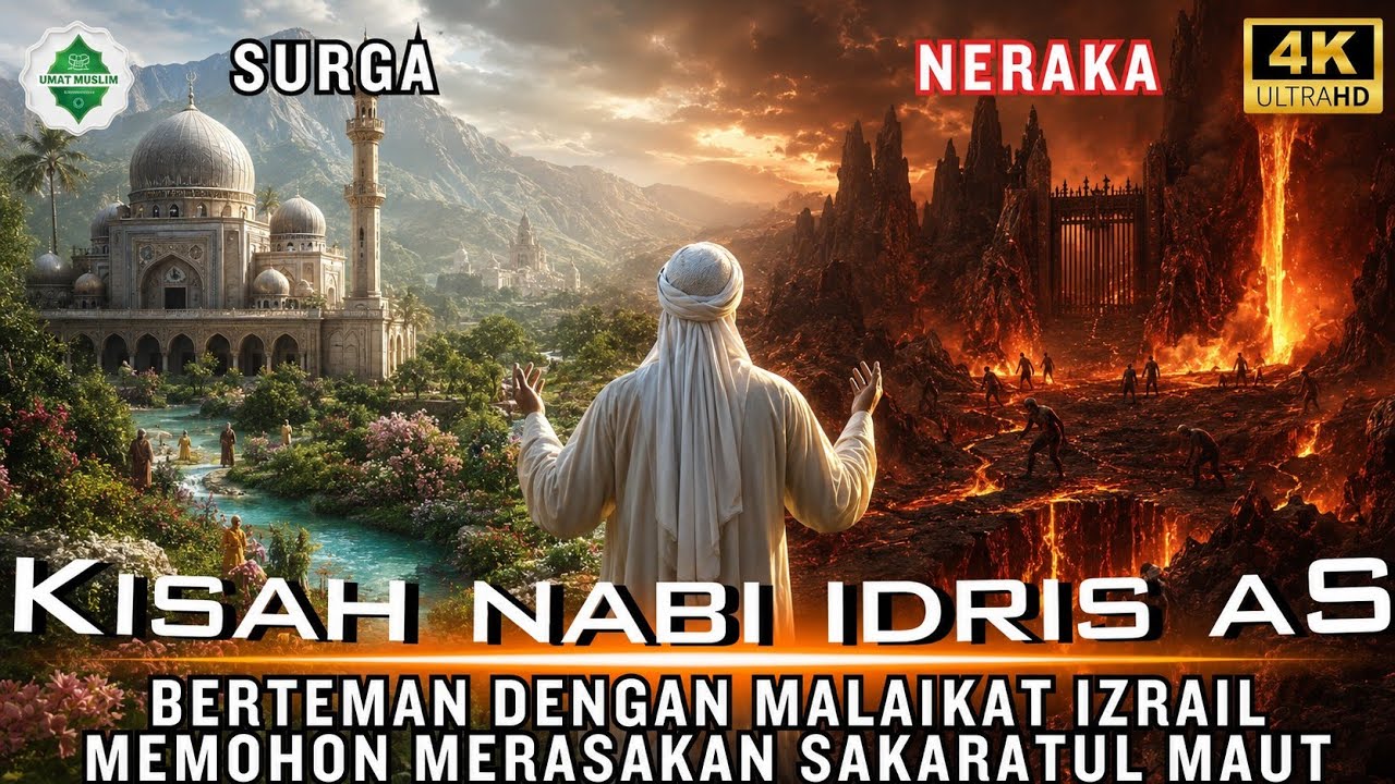 Kisah Nabi Idris AS‼️ Permintaan Merasakan Sakaratul Maut dan Perjalanan ke Surga & Neraka.