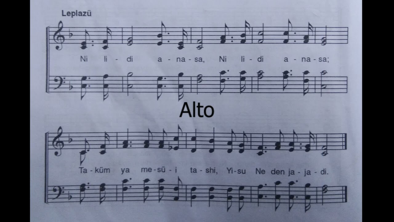 Ao hymnal no. 130 || Na anasa {close to thee} all parts instrumental