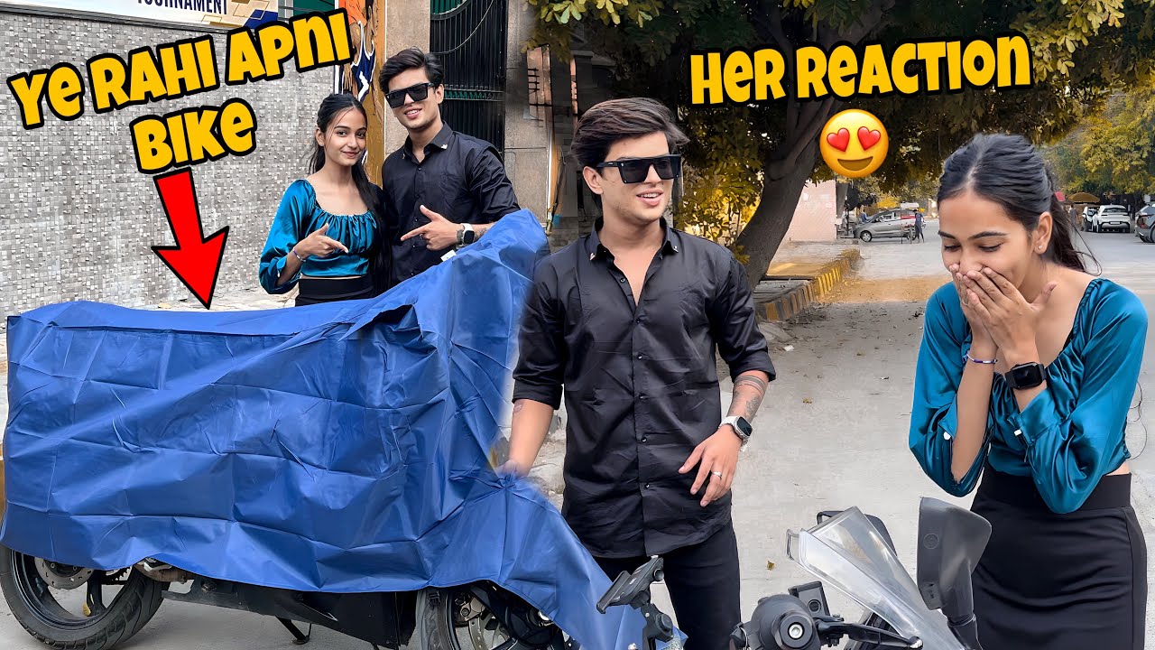 Finally Taking Delivery Of My DreamBike😍Her Crazy Reaction On My New Bike🥰
