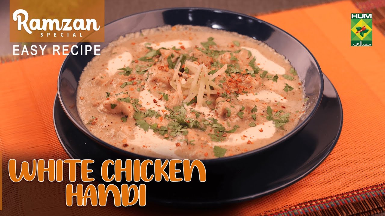 White Chicken Handi Recipe - Lively Weekends - Masala Tv