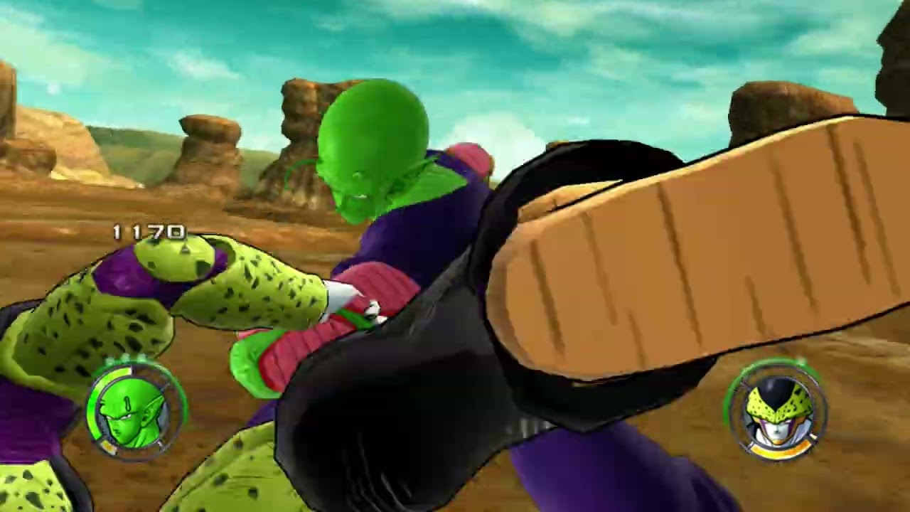 Dragon ball raging blast 2-piccolo vs Cell (perfect form)