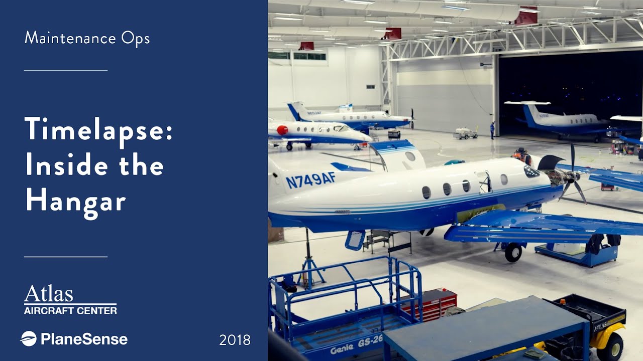 Inside the Hangar with the PlaneSense Fractional Fleet (Timelapse)
