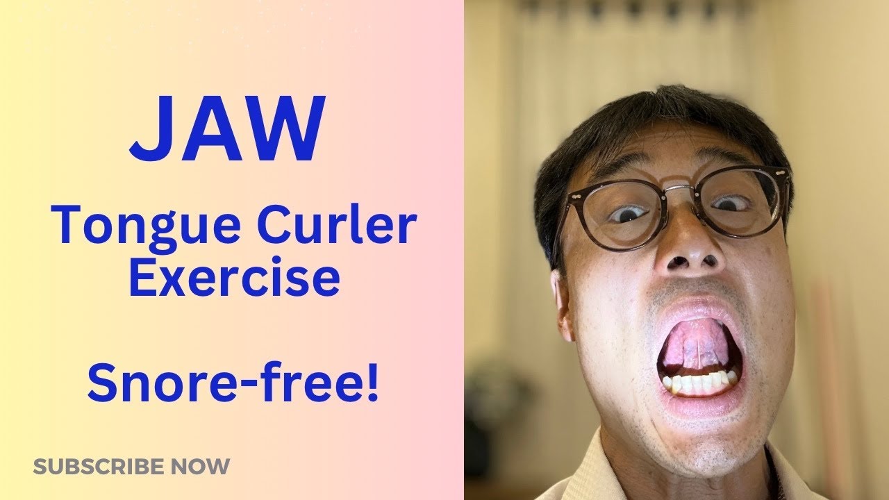 Jaw  Tongue Curler Exercise, Snore-free!