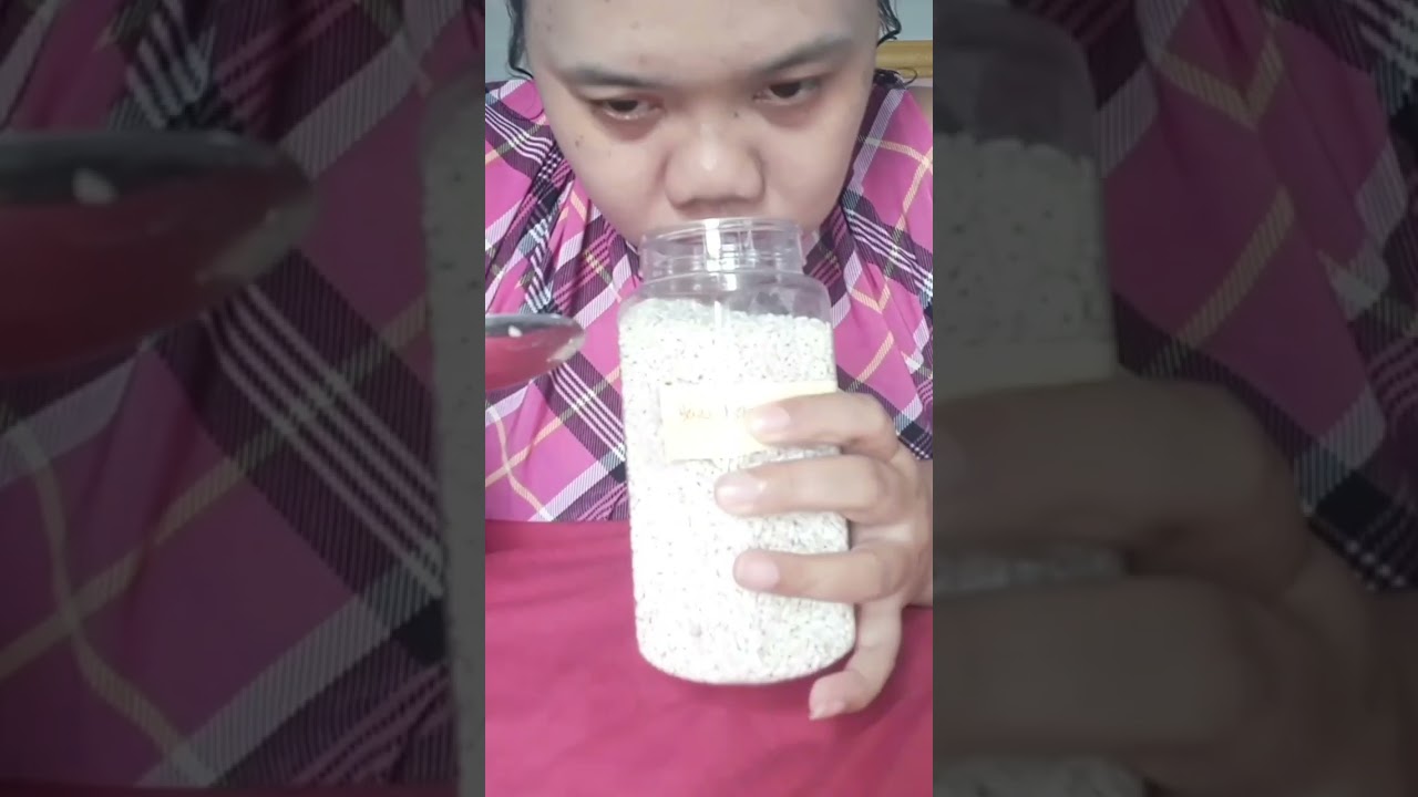 DYMA |ASMR RAW RICE EATING |Makan Beras Mentah| asmrrawriceeating| asmrsounds | Basmatirice| Rawrice