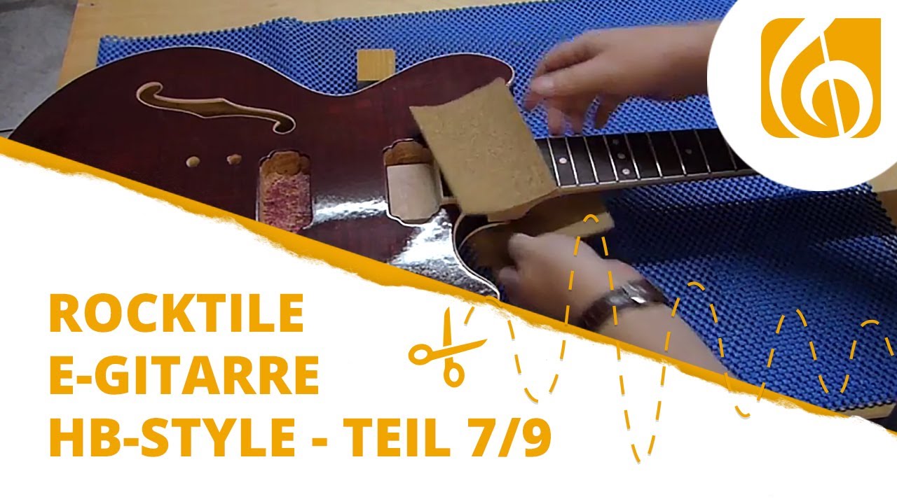 Rocktile E-Gitarren Bausatz HB-Style Teil 7 leimen