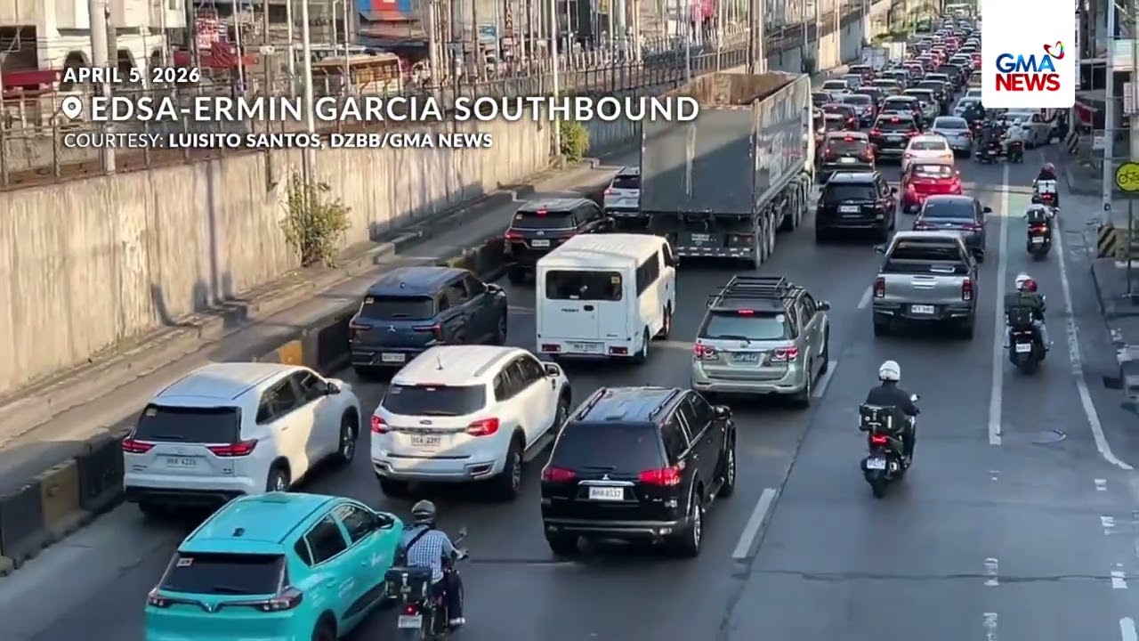 Traffic situation sa EDSA-Ermin Garcia (April 5, 2026) | GMA News