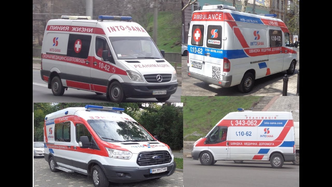 4x Into-Sana ambulances responding code 3 (compilation)