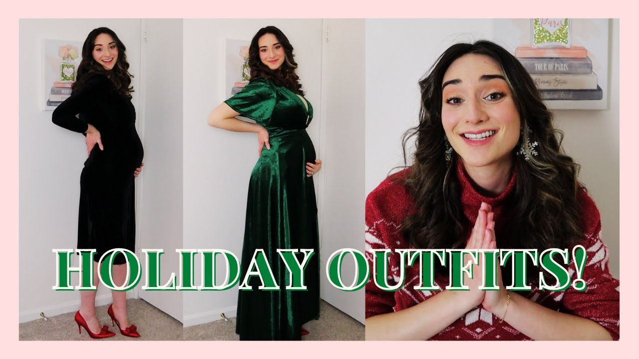 Must-See *Modest* FESTIVE Holiday Outfits + BUMP FRIENDLY!