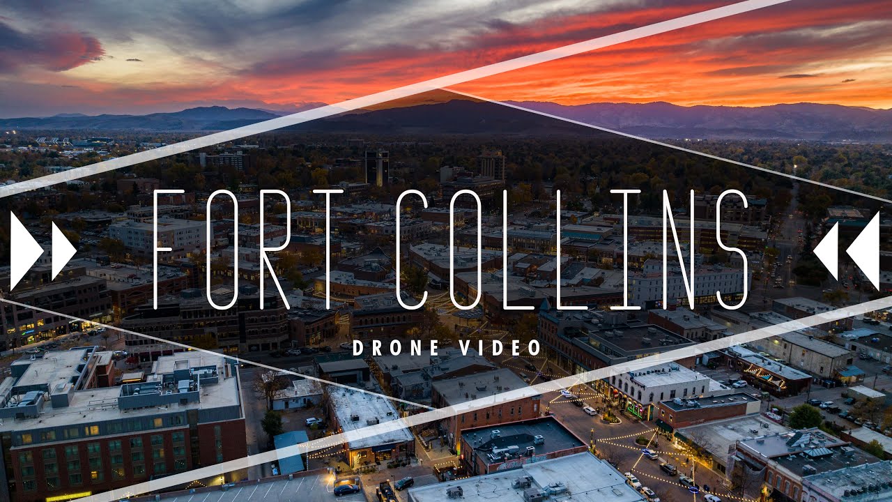 Fort Collins, Colorado | Drone Video at Sunset
