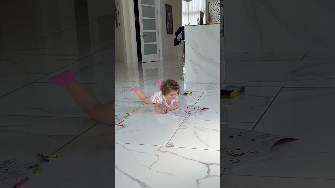Caught my daughter coloring then this happened #shorts