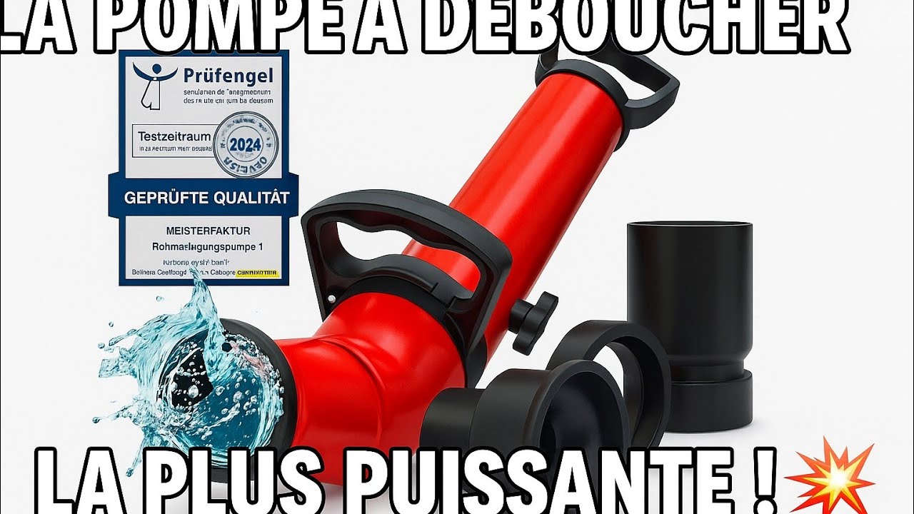 Fini les canalisations bouch&eacute;es&nbsp;! Un appareil de d&eacute;bouchage exceptionnel