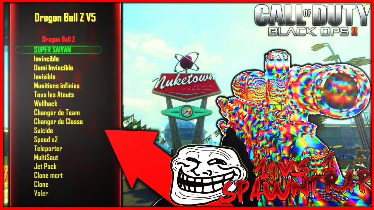 IL ME TROLL AVEC LE MOD MENU BO2 EN 1V1 SPAWNTRAP ! - ( Daniel Wasa vs Hacker )
