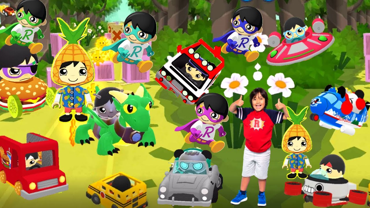 Tag with Ryan 2021 Mexico Ryan with Cheeseburger Car VS Combo Panda tagged  2 New Characters