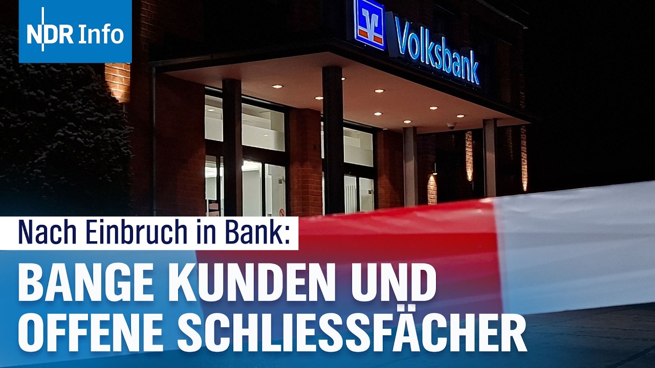 Bankeinbruch bei Bremen: Täter knacken 14 Schließfächer – Einbrecher flüchten | NDR Info