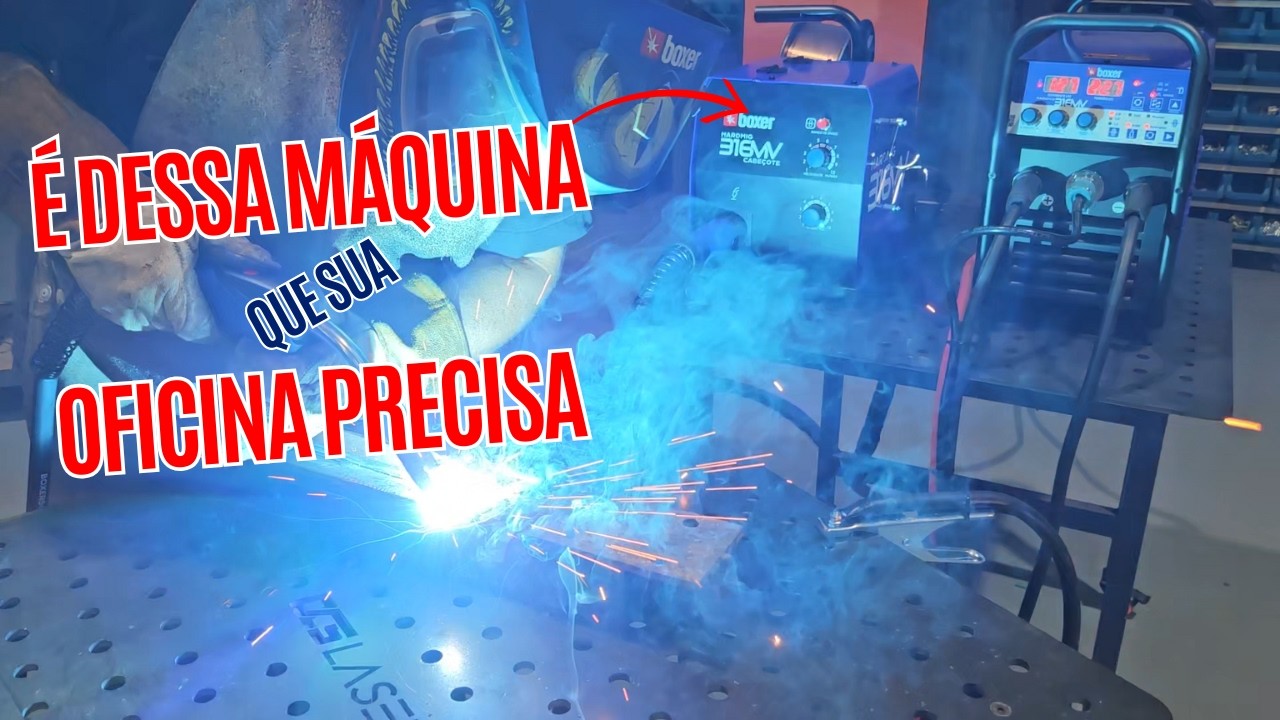 A MIG QUE TODO SERRALHEIRO QUER! Hard MIG 316MV – Teste REAL na oficina!