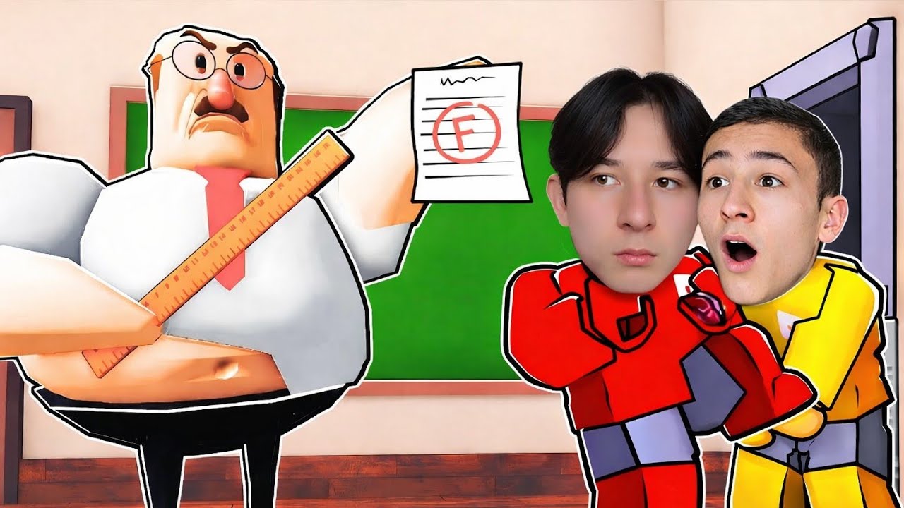 Robloxda Maktab O'qituvchisidan Ukam Bilan Qochamiz!