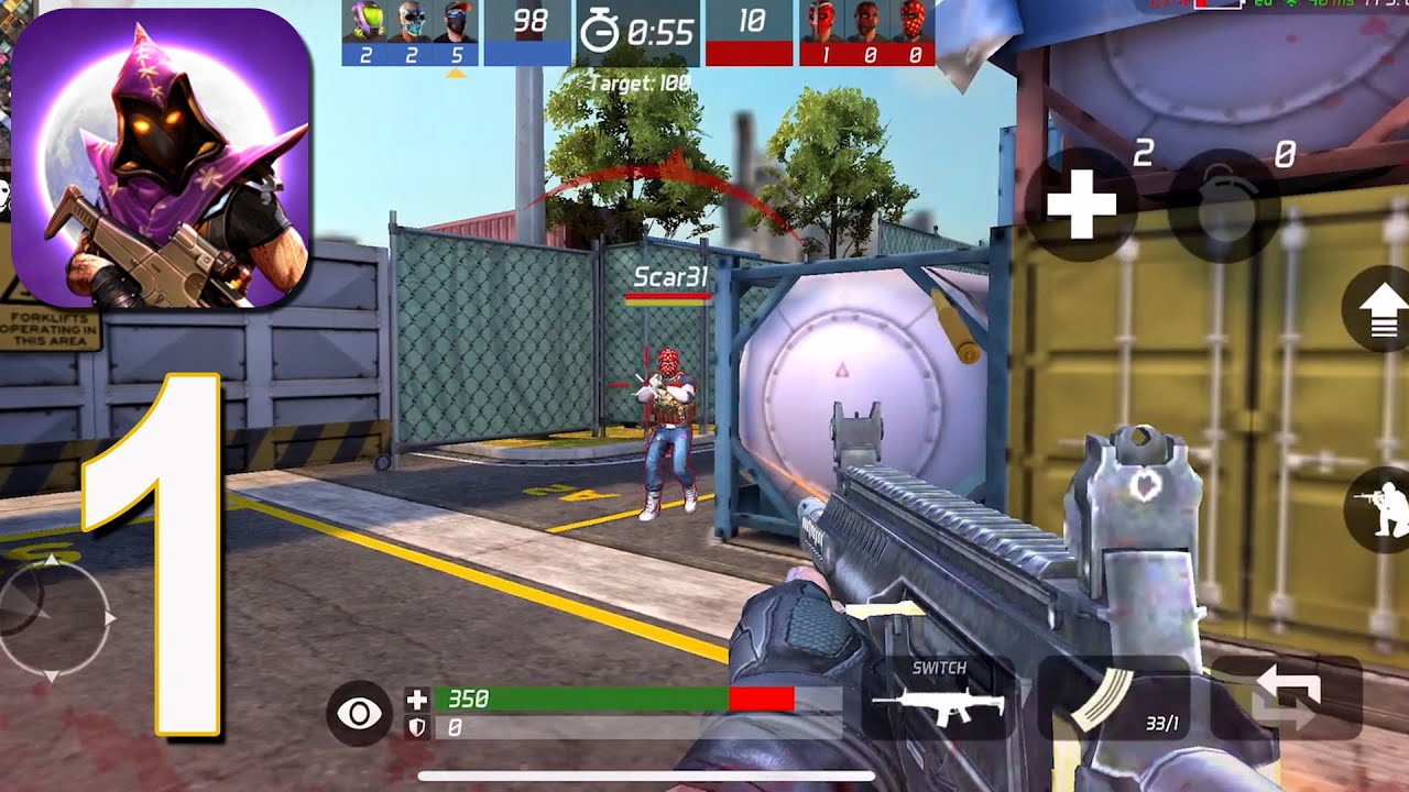 MaskGun Multiplayer FP‪S - Gameplay Walkthrough Part 1(iOS, Android)