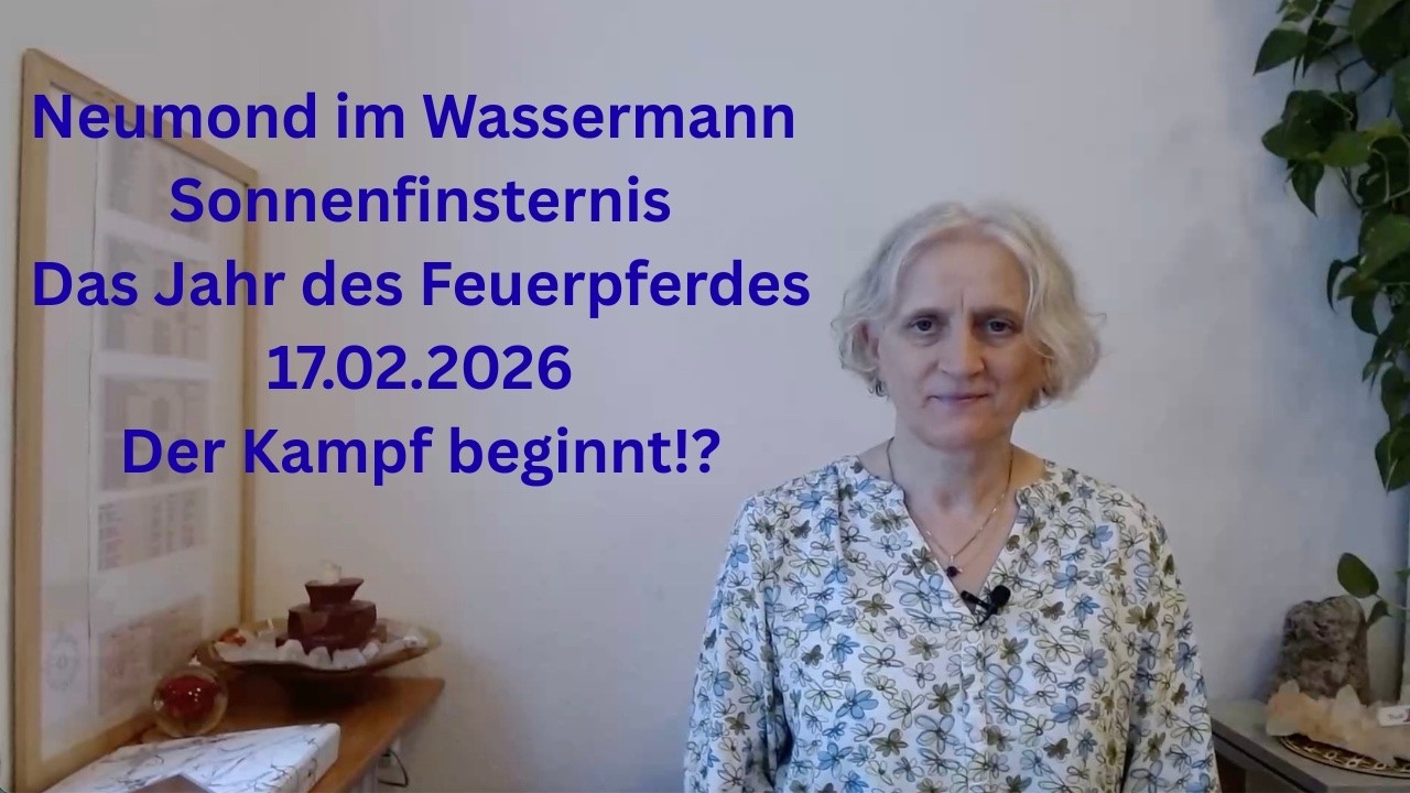 Neumond im Wassermann / Ringförmige Sonnenfinsternis / Jahr des Feuerpferdes am 17.02.2026