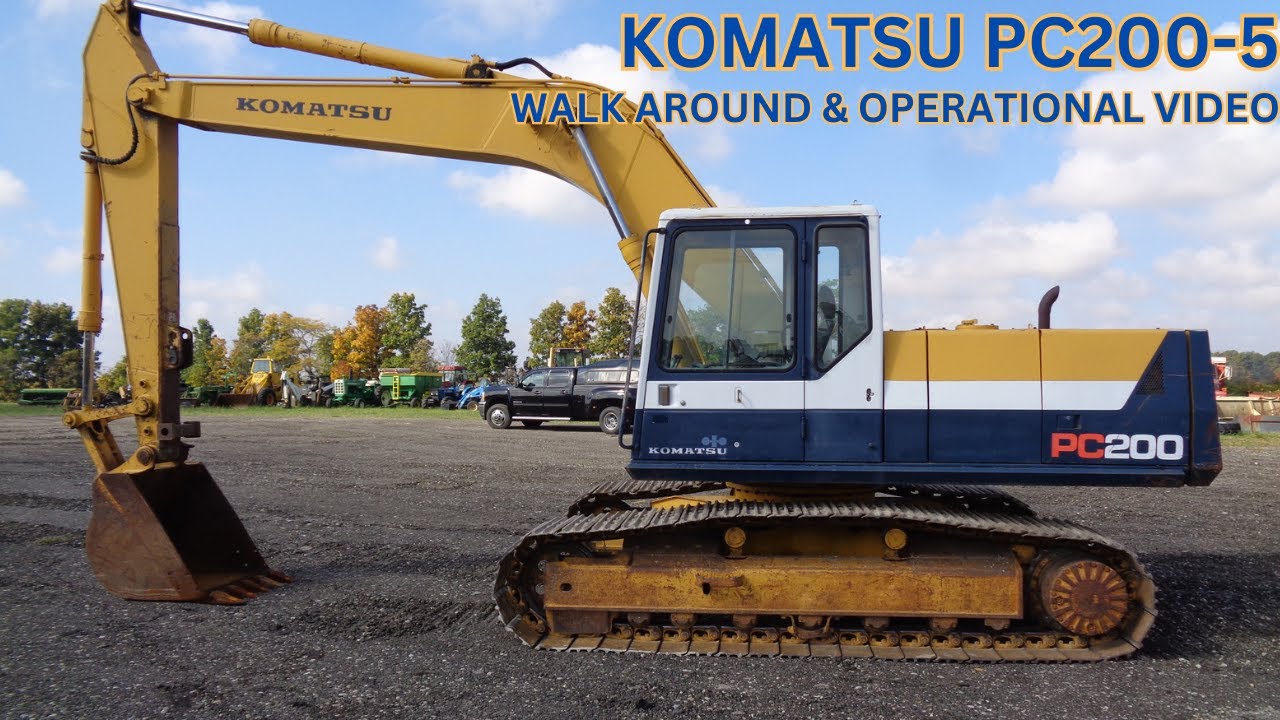 Видеообзор и эксплуатационные данные Komatsu PC200 5: 35 900 долларов США
