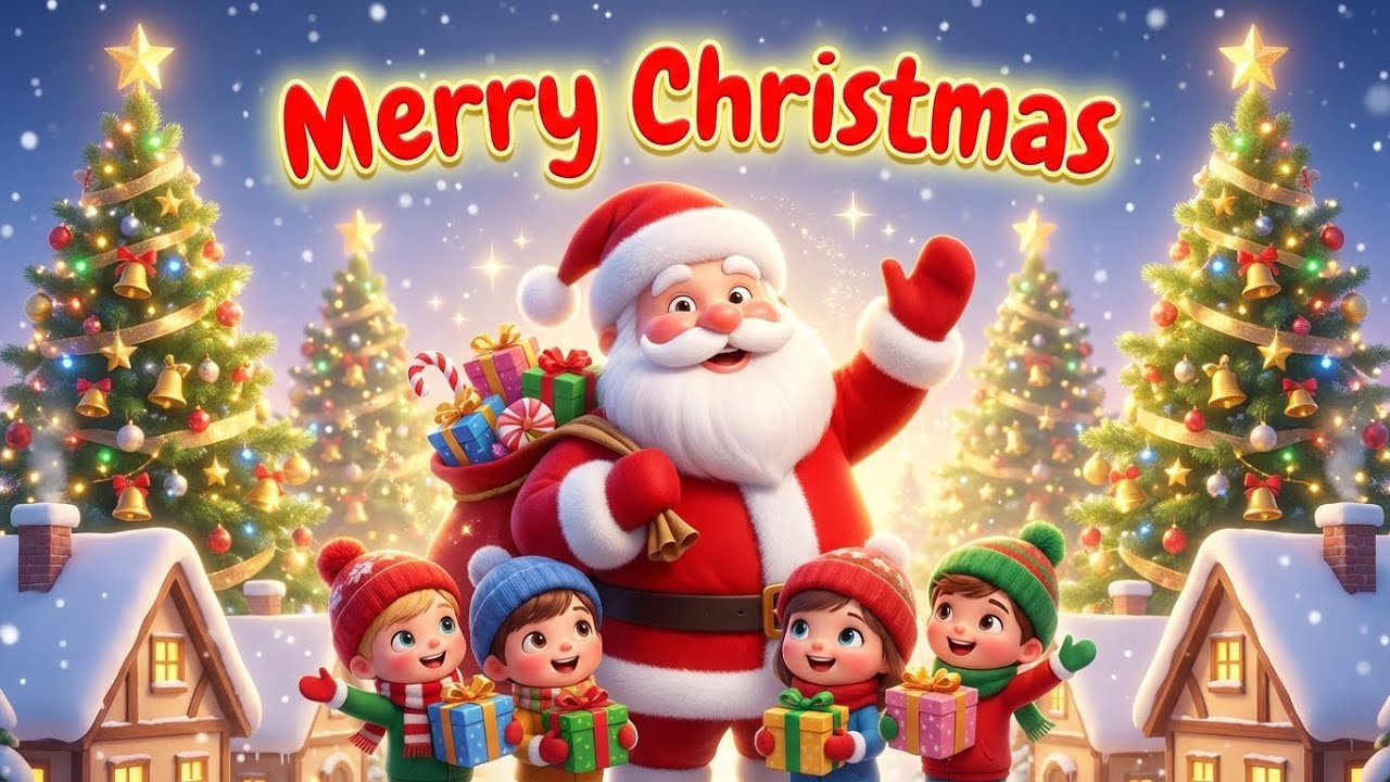 Top 3 Fun Kids Rhymes  | Christmas Song, Dubi Dubi Dum Dum & Three Little Bears | Candy Cartoonz
