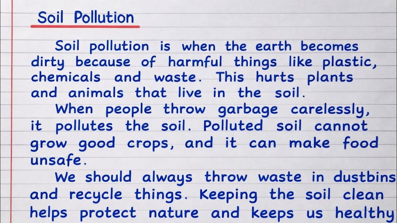Soil Pollution Essay || Soil Pollution Essay in English 