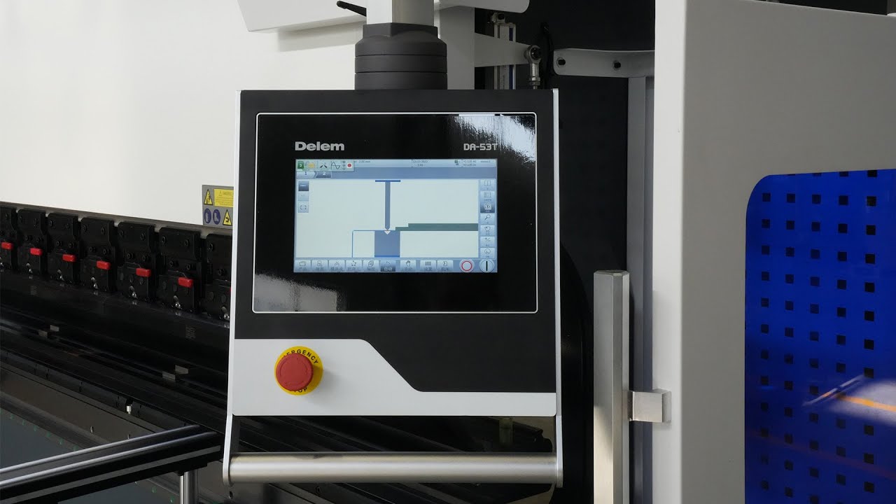 175T3200 CNC Press Brake 4+1Axis With DELEM DA53T controller 2D graphics programming function