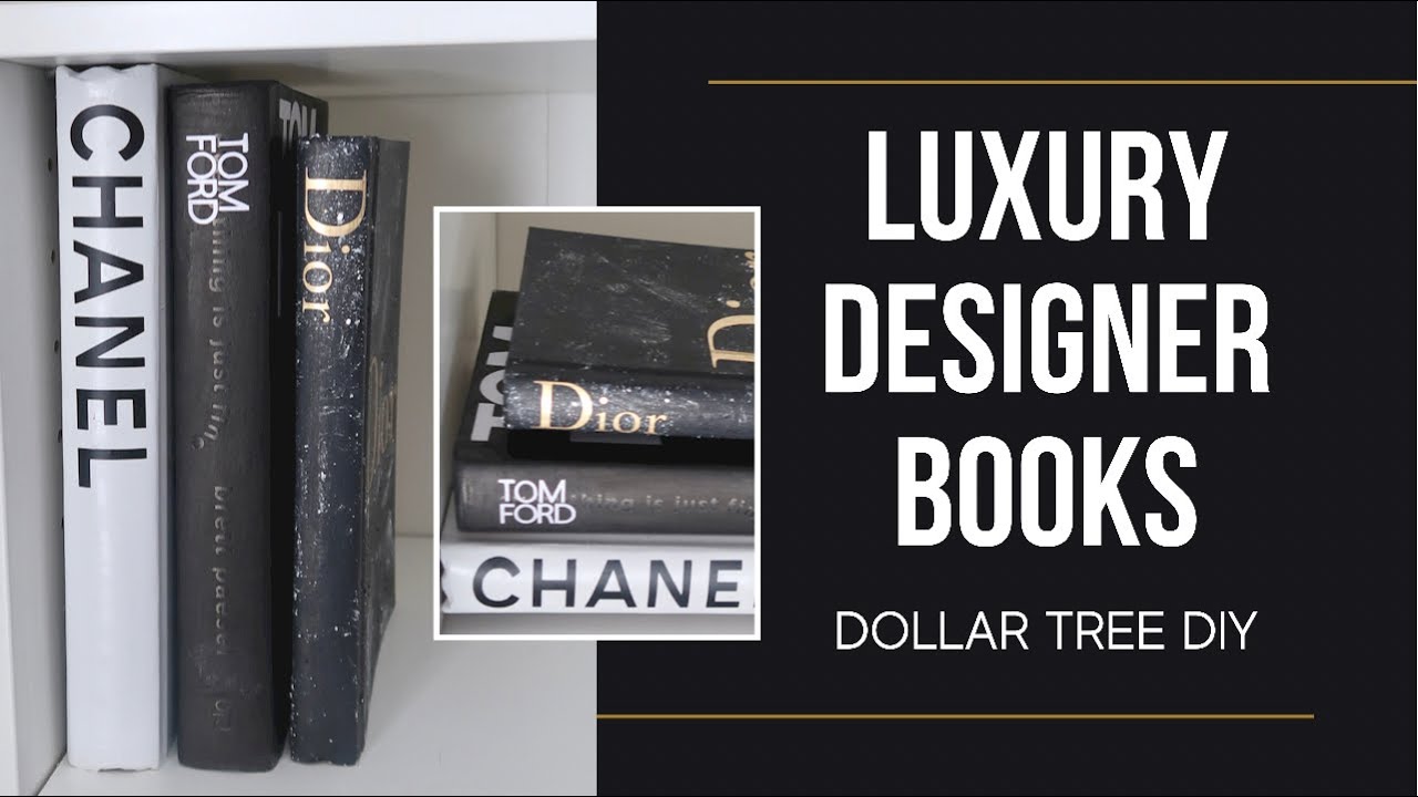 Dollar Tree DIY: DESIGNER BOOKS (CHANEL, DIOR, TOM FORD)
