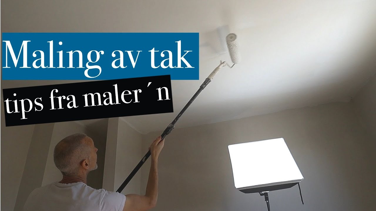 Hvordan male tak [maleren viser fremgangsmåte med små tips underveis]