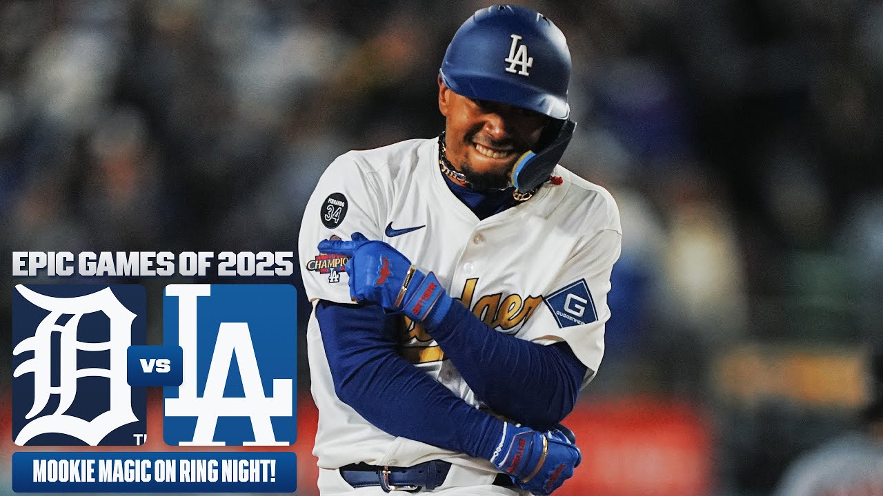 FULL GAME: Mookie Betts calls game with walk-off homer in Ring Ceremony Night! (Tigers vs. Dodgers)