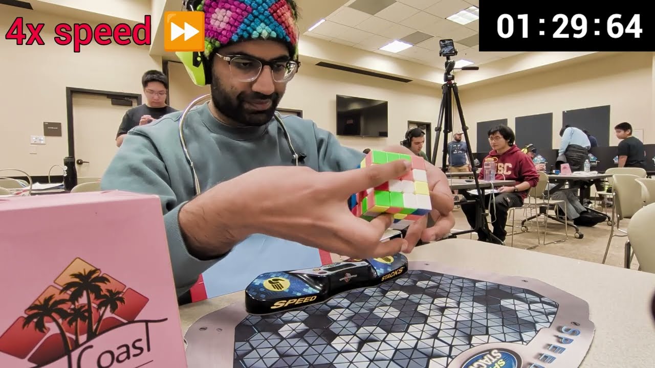 4x4 Solved Blindfolded in 8:39.82 (PB/PR)