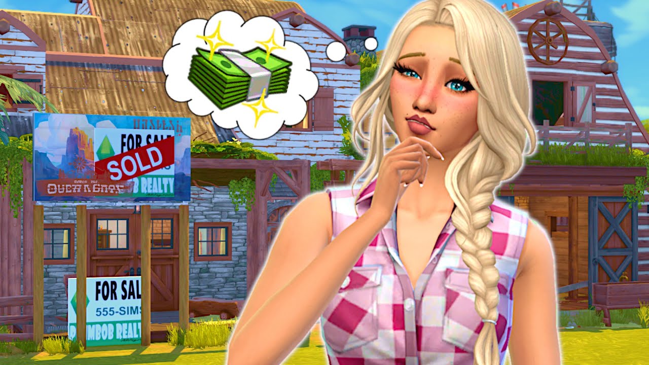 My sim bought a run-down ranch, can we renovate it? // Sims 4 ranch reno