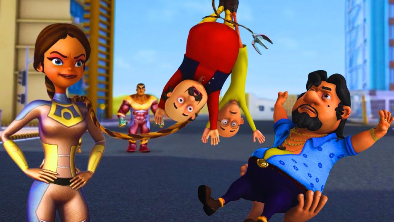 John dreams of ruling Furfuri Nagar. | Motu Patlu The Superheroes: Supervillains From Mars