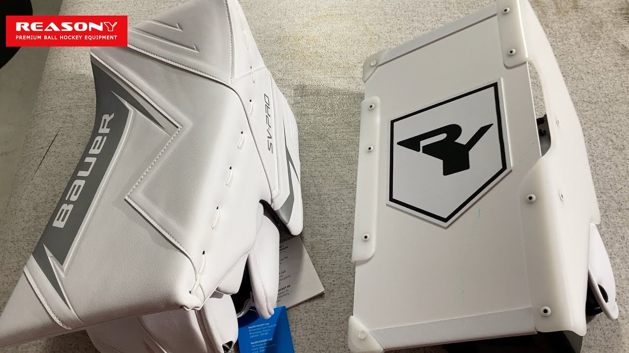 ReasonY flat ball hockey blocker vs Bauer ice hockey blocker