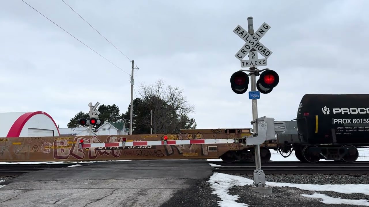 Reedtown Rd Railroad Crossing, Attica, OH (Video 2)