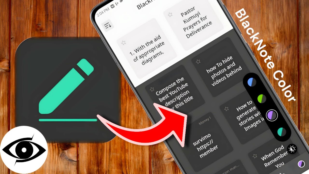 How To Change The Color Of The Blacknote notepad  (The  Best Note App For Students And Professional)