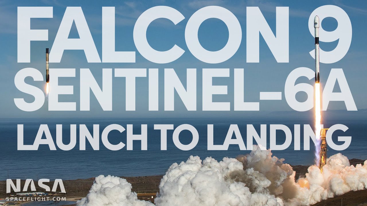 Incredible Views of Falcon 9's Launch & Landing During Sentinel-6 Mission