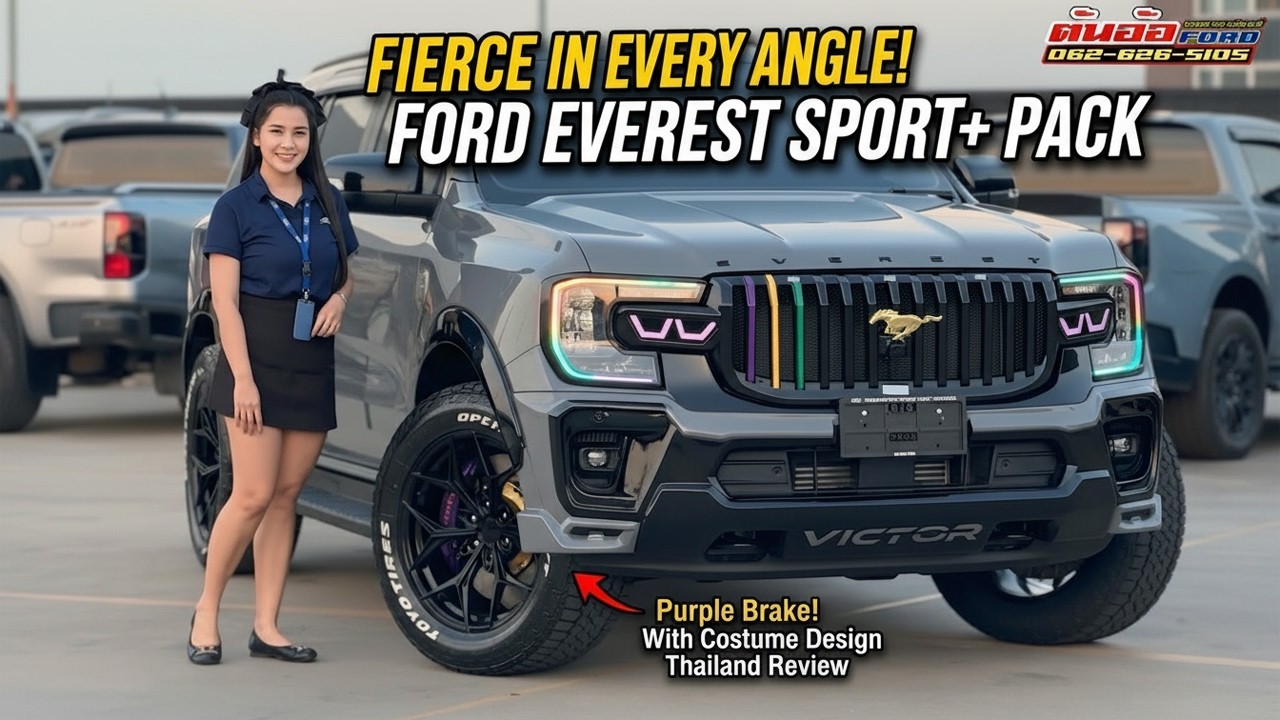 Fierce in Every Angle! FORD EVEREST SPORT+ PACK -Purple Break With Costume Design Thailand Review