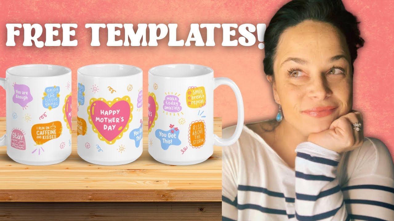 How to Make Affirmation Mugs to Sell Online | Free Mug Template in Canva!