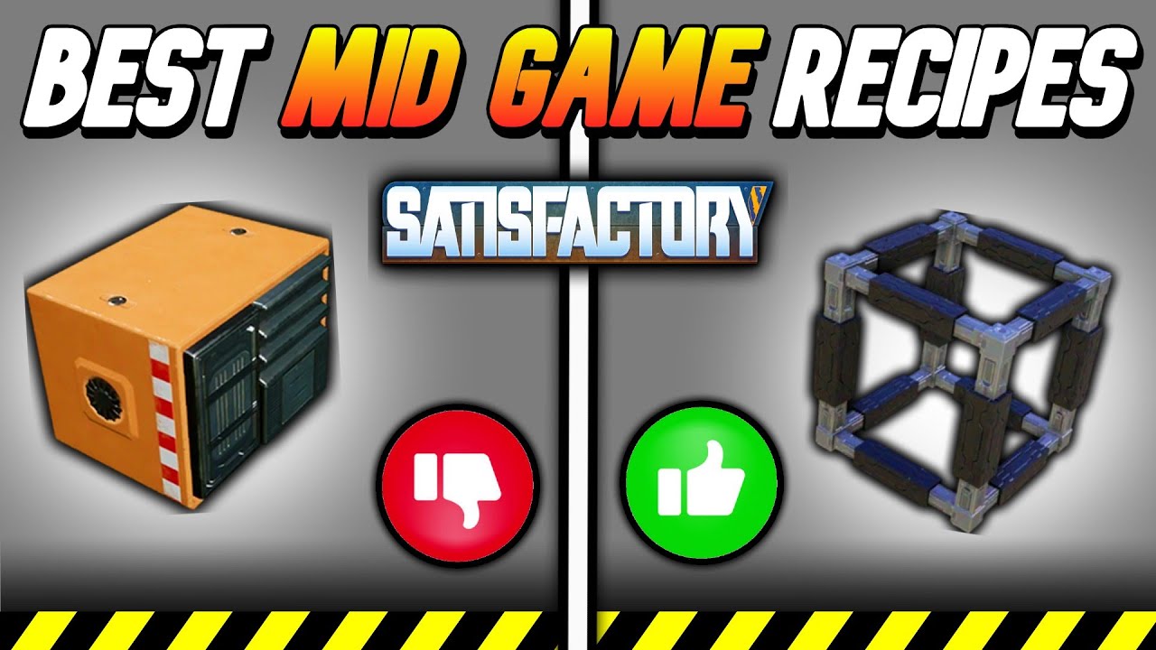 ЛУЧШИЕ АЛЬТЕРНАТИВНЫЕ РЕЦЕПТЫ ДЛЯ СРЕДНЕЙ ИГРЫ в Satisfactory 1.0