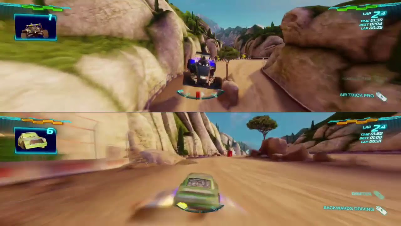 Cars 2 The Video Game | Midnight Francesco Vs Chick Hicks - Harbor Sprint | 4 laps
