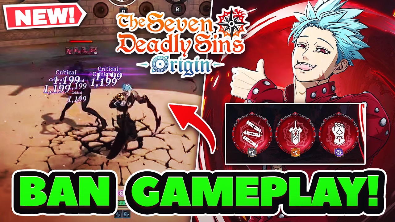 NEW LOOK AT SSR BAN! FULL GAMEPLAY! HE LOOKS INSANE! | 7DS: Origin