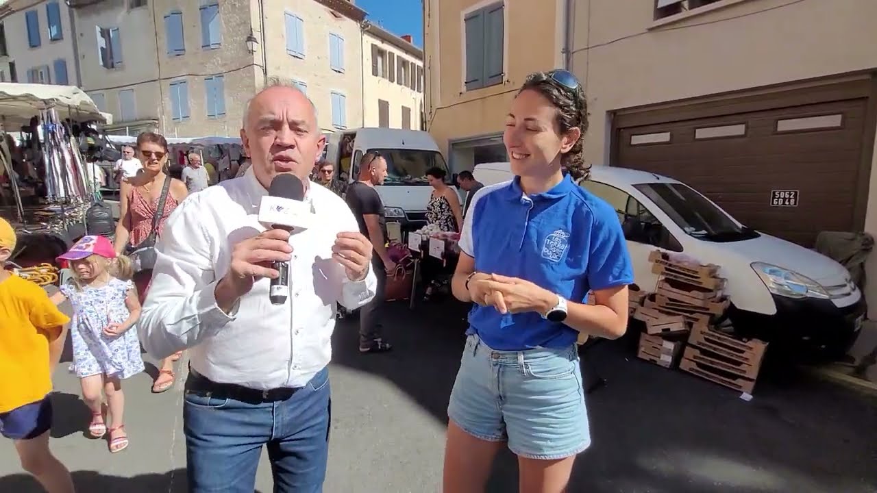 En live depuis le magnifique marché de #Langogne !
