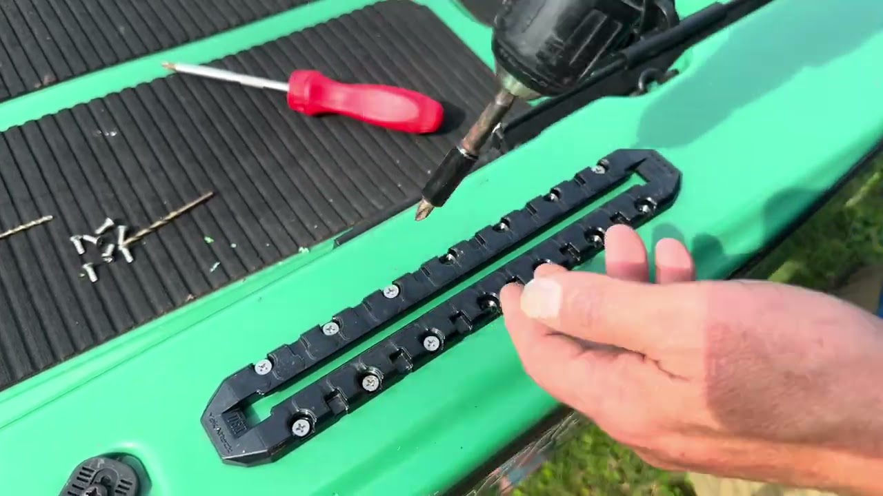 Easy Kayak DIY- Installing Geartrack on Diablo Paddlesports Chupacabra 