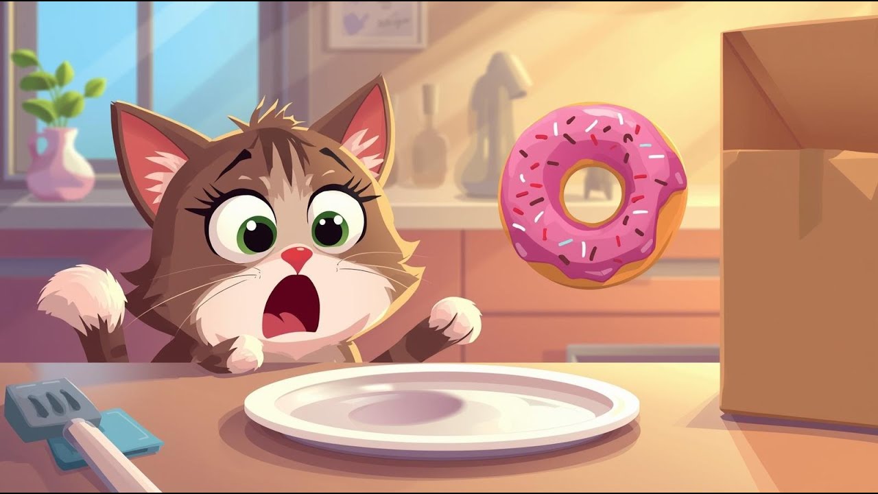 1️⃣ 🐱🍩 مغامرة القط لولو والدونات المفقودة | قصة ممتعة للأطفال 🌟