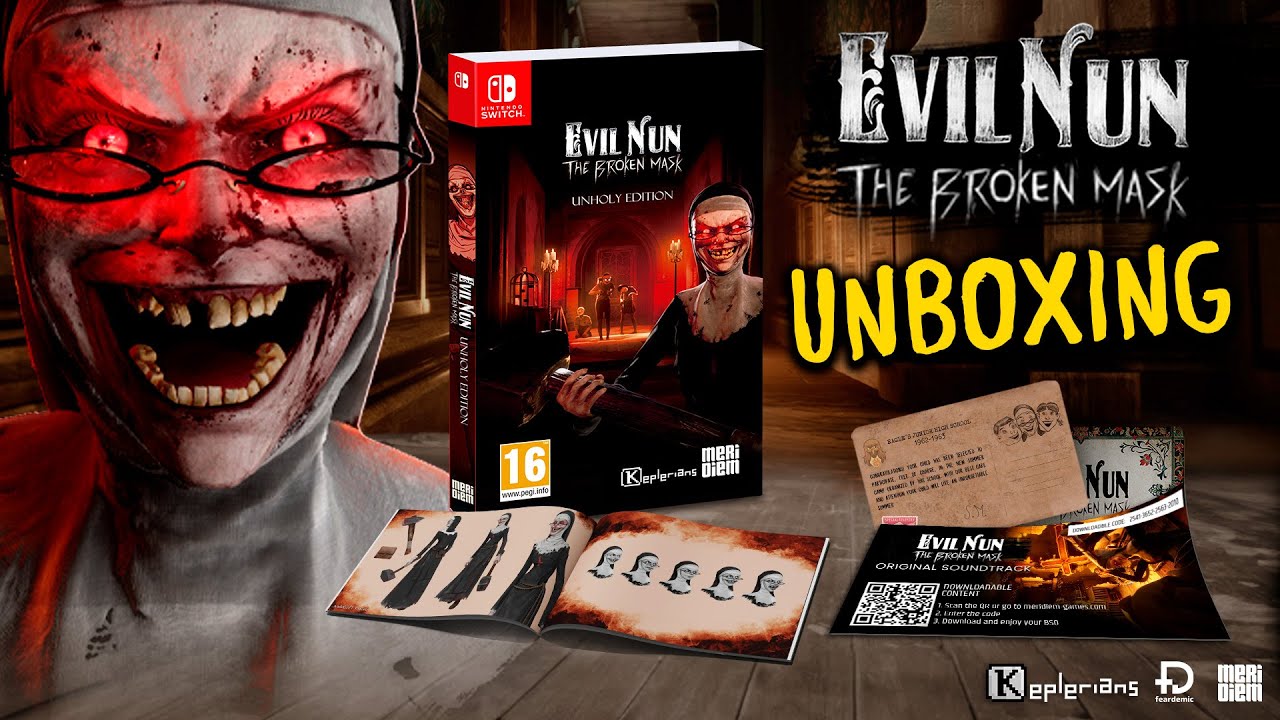 РАСПАКОВКА 📦 EVIL NUN: THE BROKEN MASK 🎭🔨 НЕИСТОВОЕ ИЗДАНИЕ 🛐 для NINTENDO SWITCH 🎮
