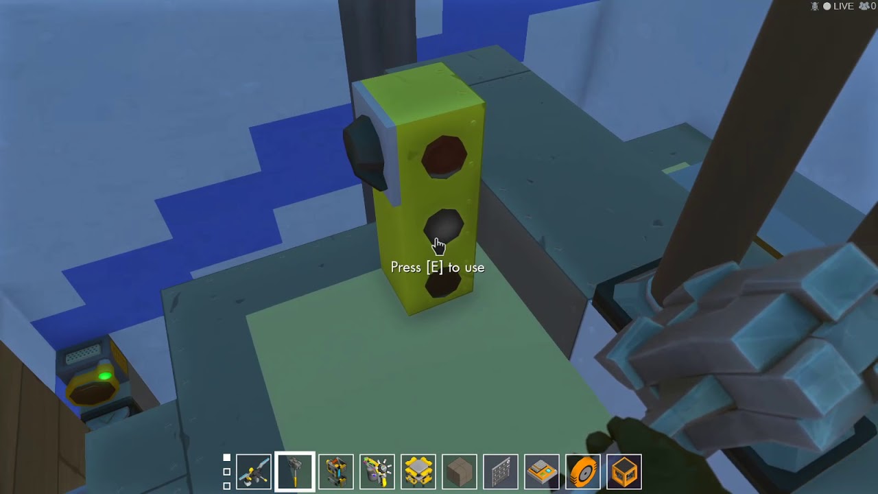 Лифт МЛМ на этажниках в Scrap Mechanic